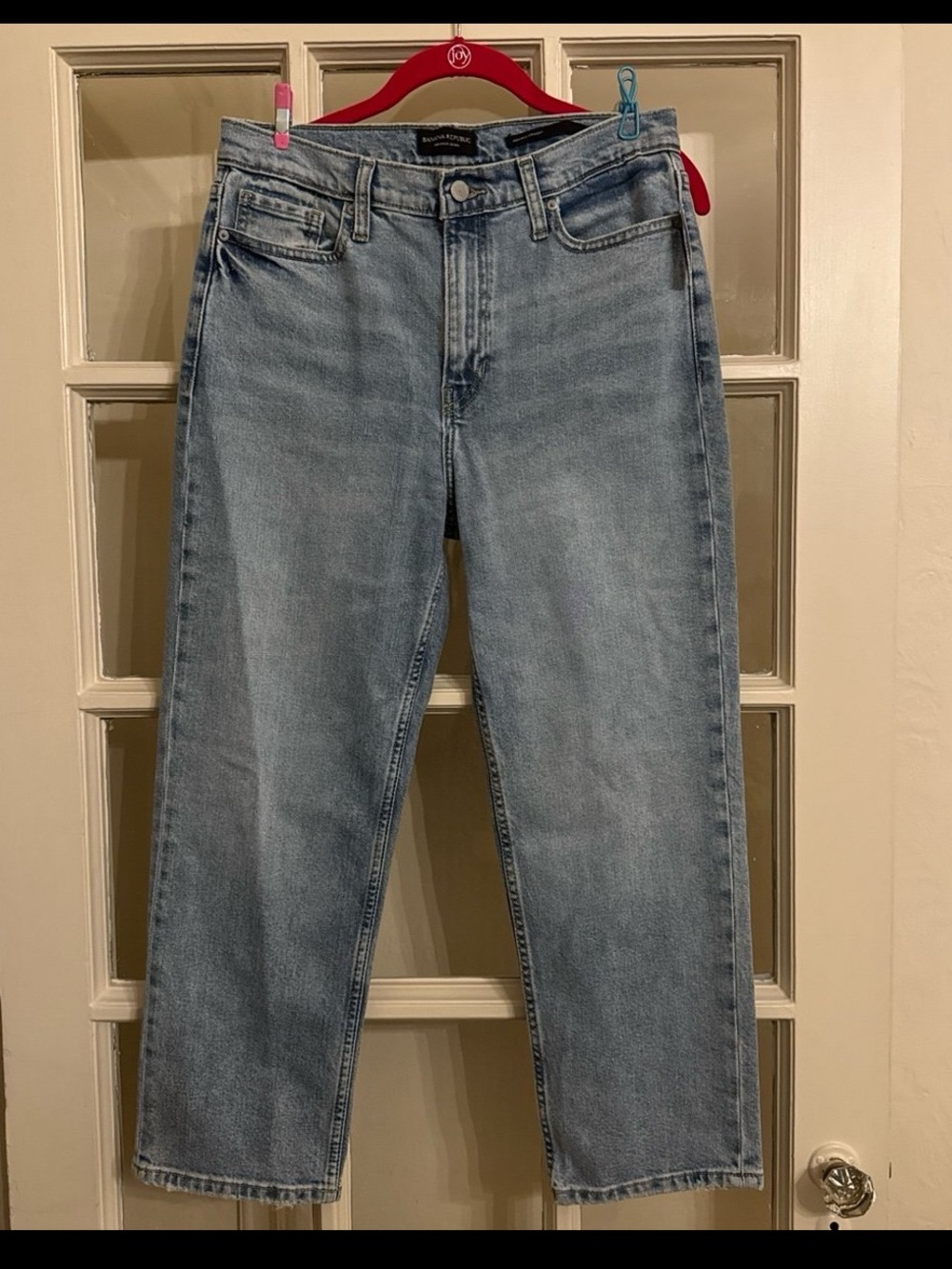 Banana Republic high- rise straight jeans